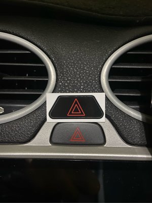 福特 福克斯 Ford  Focus  MK2  雙黃燈 按鈕貼紙  警示燈 環保材質  故障燈 二手車必換 賣場另有 冷氣按鈕 引擎水箱連桿 STLINE