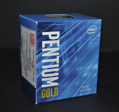 Intel 十代 Pentium Gold G6400 雙核四線盒裝 (1200 4.0G) 原廠保至2024.8.23