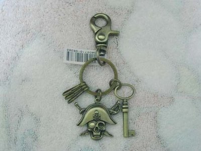 [點點藍]日本帶回Disney迪士尼樂園 加勒比海鬼盜船系列海盜鑰匙圈書包背包吊飾掛飾*最後一個*