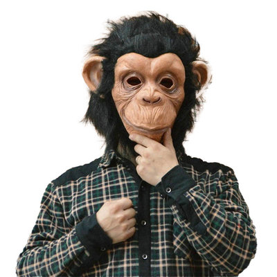 猩猩面具 猴子面具 惡搞 表演 頭套 萬聖節 聖誕節 交換禮物 生日禮物 猩猩頭套【HT32】