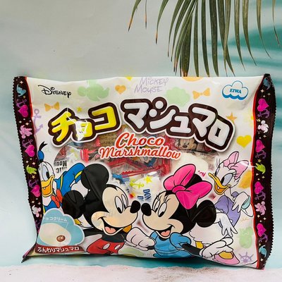 日本 EIWA 伊華 迪士尼包裝巧克力棉花糖 112g 個別包裝