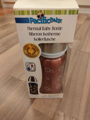Pacific Baby 美國不鏽鋼保溫太空瓶7oz+吸管杯蓋