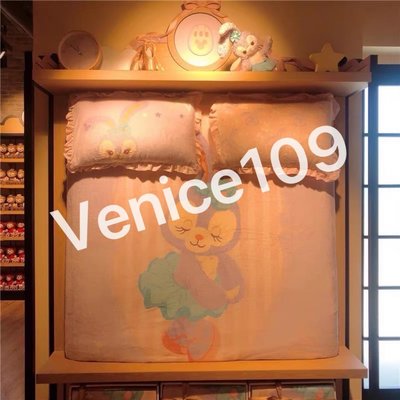 上海迪士尼史黛拉兔StellaLou床罩枕頭套被套4件組維娜絲venice日本連線代購