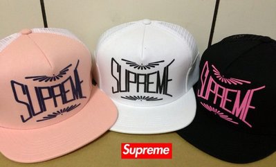 【超搶手】全新正品 2014 SS 春夏最新 Supreme Memphis 5-Panel  棒球帽 網帽 夏天必備 黑 粉紅 白