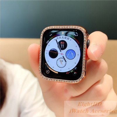 Apple Watch Series Se 6 5 4 3 2 1 38mm 42mm 的鑽石錶殼 Iwatch 5 4