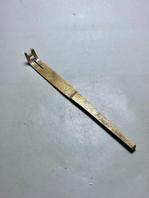 老物件，老銅明式鑰匙一把，品相完整，無破裂補翹，銅雜銅器銅件