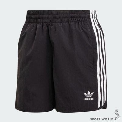 Adidas 男裝 短褲 拉鍊口袋 黑【運動世界】HS2069