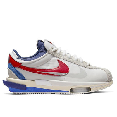 【Runner潮鞋鋪】NIKE X SACAI ZOOM CORTEZ SP WHITE UNIVERSITY RED BLUE 白紅藍【DQ0581-100】