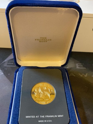 1976年庫克發行美國建國200周年紀念金幣，美國富蘭克林造