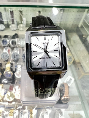 【金台鐘錶】CASIO 卡西歐 LTP-V007L-7E1 皮帶 方形 (女錶) (哈韓) 必備的基本錶款(銀x釘面)