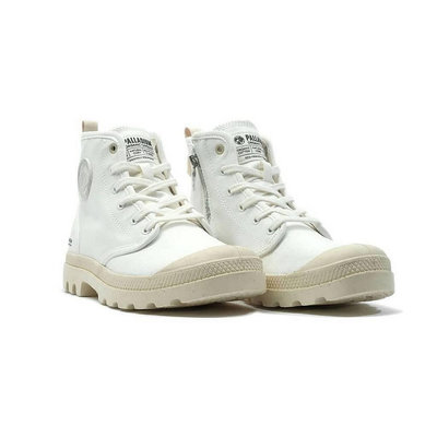 PALLADIUM PAMPA HI ZIP ORGANIC 白色 拉鍊帆布靴 男女鞋 79101-116