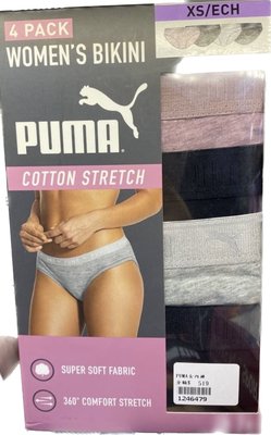【代購】Puma 女棉質內褲 4入組XS #1246479⚡️