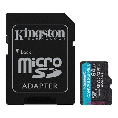 新風尚潮流 【SDCG3/64GB】 金士頓 64GB Micro SDXC U3 A2 記憶卡 每秒讀170MB