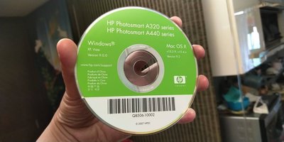 HP Photosmart A320 A440 series 迷你相片印表機原廠光碟 x 1