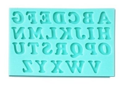 ＊水蘋果＊A-154 26 英文 大寫 小寫 字母 翻糖 Fondant 矽膠 模具 DIY 烘焙 批發