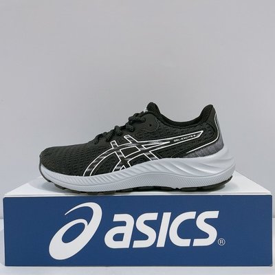 ASICS GEL-EXCITE 9 GS 中童 黑色 舒適 透氣 運動 慢跑鞋 1014A231-002