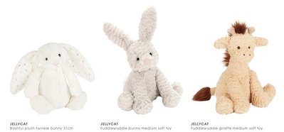 [英國Jellycat 團購] JELLYCAT 經典兔子安撫玩偶 31cm，款式眾多，歡迎詢問下單！(01)