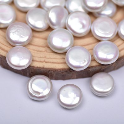 珍珠一面強光巴洛克紐扣珍珠 天然淡水異形顆粒 DIY飾品材料散珠
