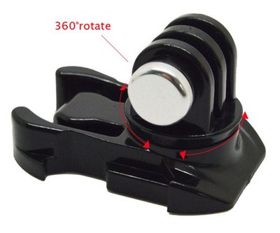 gopro4/3+/3配件小蟻相機配件360度旋轉活動基座 防水殼底座