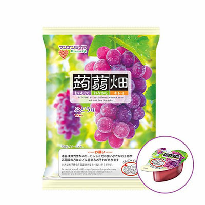+東瀛go+ mannanlife 蒟蒻畑葡萄味 12入 葡萄 水果果凍 葡萄果凍 蒟蒻 日本必買 日本進口