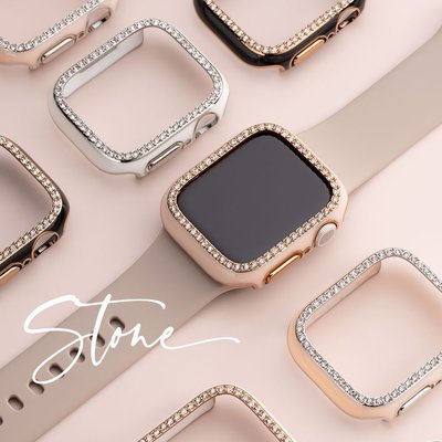 《FOS》日本 Apple Watch Series 8 7 6 5 4 SE 保護殼 水鑽 時尚可愛 女生 熱銷 新款