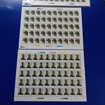 【大三元】中國大陸郵票-T151銅馬車郵票- 新票2全1套-1大全張(1版張)50套1標-原膠上品
