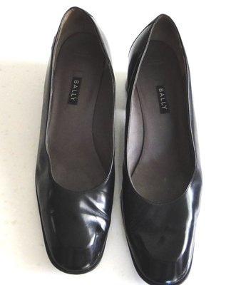 BALLY 正品 黑色 8.5US 高跟鞋 淑女鞋 皮鞋 MADE IN SWITZERLAND