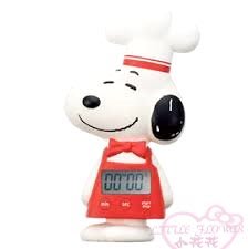 ♥小花花日本精品♥ SNOOPY 史努比 立體磁鐵廚師造型 電子計時器 定時器廚房計時器 定時器33208107