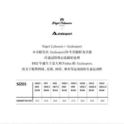 Nigel Cabourn X Atalasport Sneaker Military Acid | Yahoo奇摩拍賣