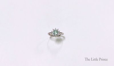 小花園系列 綠色藍晶石戒指 925純銀 手工鑲嵌