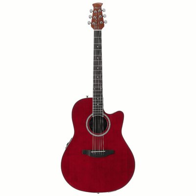 《民風樂府》Applause AB24-2S 圓背電木吉他 寶石紅塗裝 美國Ovation出品 正統圓背吉他入門系列