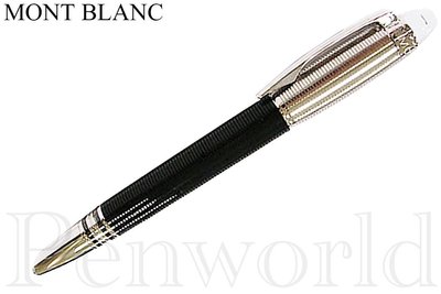 【Penworld】德國製 Mont Blanc萬寶龍 漂浮STARWALKER雙色螺旋紋鋼珠筆 38011