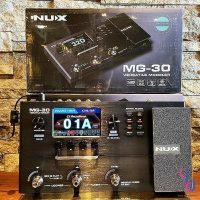 分期免運 贈導線/踏板/變壓器 Nux MG 30 電吉他 綜合 效果器 IR 破音 Loop 錄音介面 公司貨