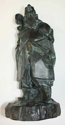 朱銘  銅雕關公雕像，尺寸56x25x23cm 重16.26kg