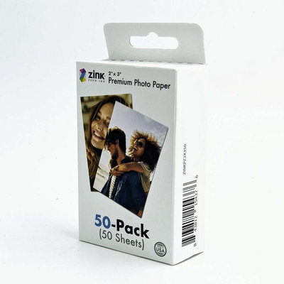 [3美國直購] Polaroid 2x3吋 相片紙 50張 Premium ZINK Photo Paper ZINKPZ2X350