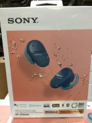 【WoW美國代購】絕對真品 SONY 索尼 WF-SP800N ANC 降噪 防水 真無線 藍芽耳機(整新品)