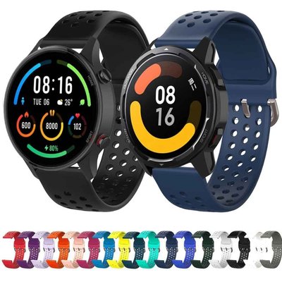 森尼3C-於小米 MI 手錶全球版 Smartwatch 手鍊腕帶的 22mm 運動矽膠錶帶 MI Watch S1 Acti-品質保證
