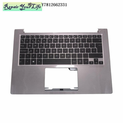 電腦零件適用于華碩 UX303L UX303 U303L UX303LN 筆記本鍵盤銀色背光 SP筆電配件