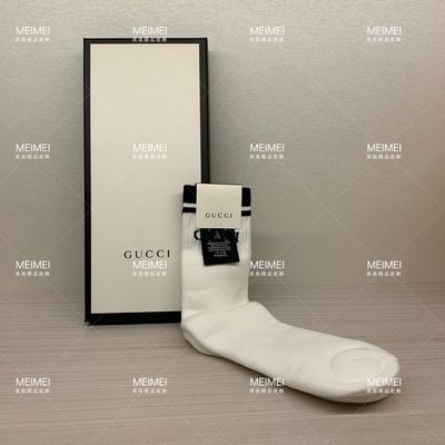 30年老店 現貨 GUCCI Stretch cotton socks with 襪子  L 號  襪子 496493