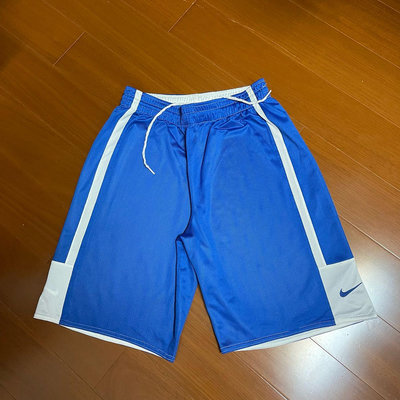 （Size XL ) Nike Dri Fit 藍白雙面刺繡籃球褲 (3M抽⬆️）