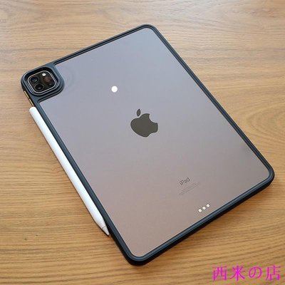 西米の店【】蘋果iPad mini6保護套2021款11寸硅膠全包防摔防彎曲外殼透明撞色殼12.9吋 Air4 10.9英