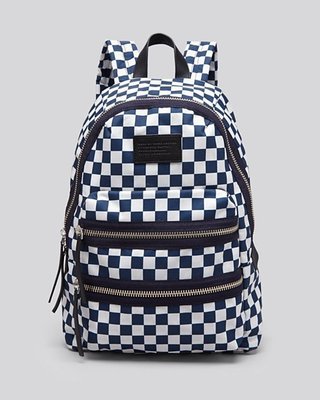 美國名牌MARC BY MARC JACOBS Backpack專櫃新款藍白色防水尼龍後背包現貨在美特價$5680含郵