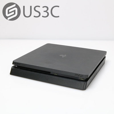 【US3C-桃園春日店】【一元起標】公司貨 Sony PS4 Slim CUH-2117A 500G 黑 極致黑 薄型主機 電玩主機 二手主機