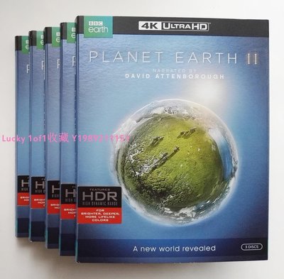 Lucky 1of1收藏BBC Planet Earth II 行星地球 地球脈動2 4K UHD 藍光碟紙套