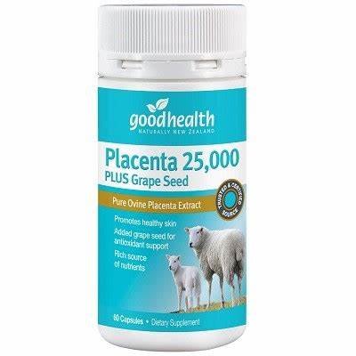 紐西蘭 Good Health placenta +葡萄籽 60粒好健康品牌