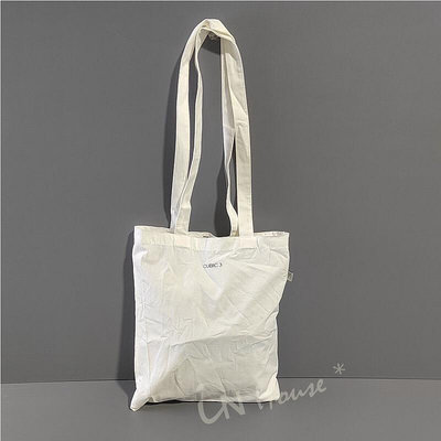 IN House*🇹🇼現貨 外貿輕薄白色素色棉布袋 手提袋 空白 棉布包 單肩包 環保購物袋 可裝A4