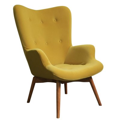 【Yoi傢俱】日本外銷品牌 華森休閒椅 黃色 YAJ-696