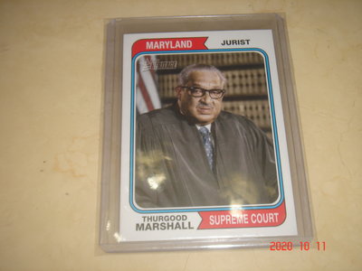 美國最高法院大法官 瑟古德·馬歇爾 Thurgood Marshall 2009 Topps Heritage 球員卡