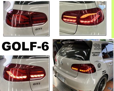 小亞車燈＊新品 福斯 VW GOLF6 GOLF6代 09-12 類M4 OLED 龍麟 樣式 尾燈 後燈