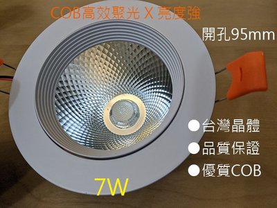 【Vico】LED崁燈7W崁孔9公分 COB聚光 現貨供應 附送驅動